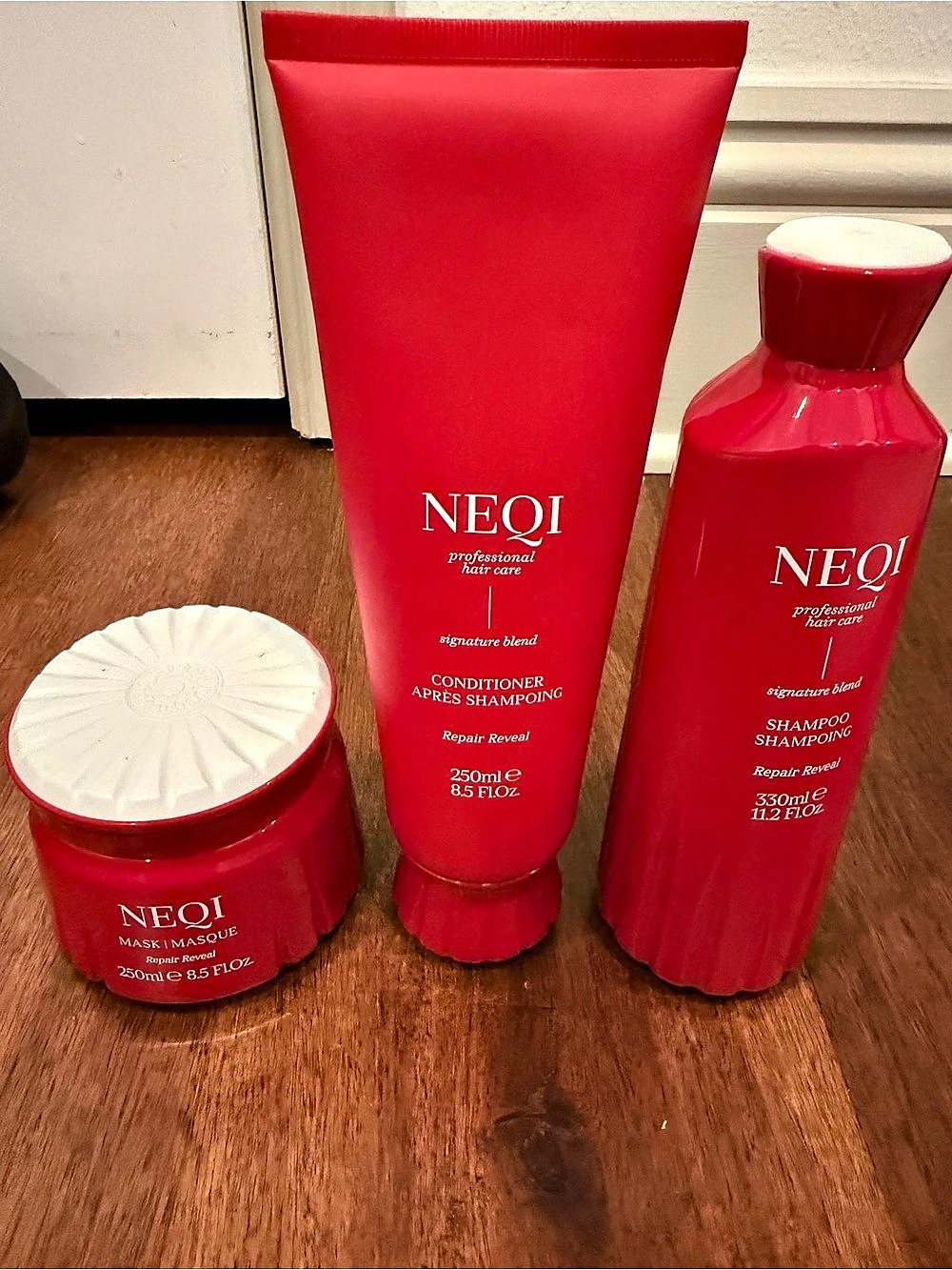 NEQI Repair Reveal Hair Repair Set Red NWT